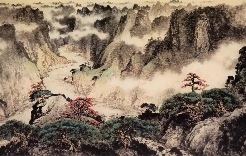 立意高远,气势磅礴,岭南画派第二代大师关山月国画作品欣赏