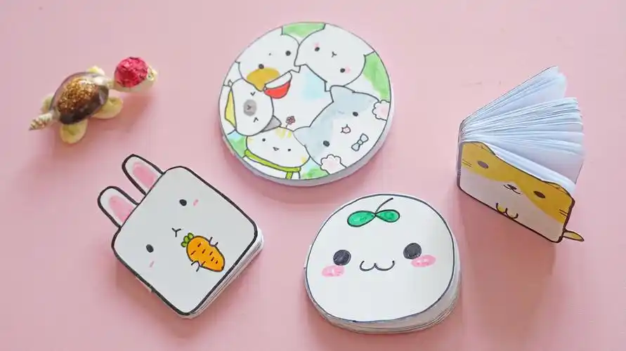 教你自制超可爱的卡通小本子,步骤也简单,分分钟学会!