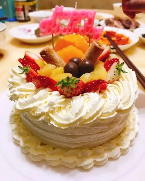彦子姐姐哦做的水果奶油【生日蛋糕】