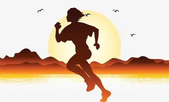 夕阳奔跑