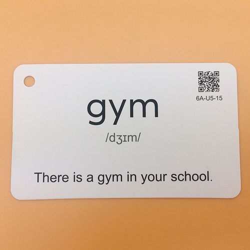 【包邮】人教版pep小学英语单词卡片闪卡一卡一词 彩色配图单词讲解