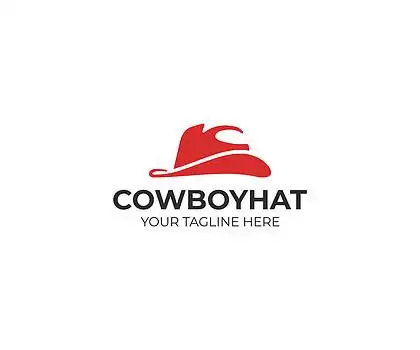 狂放的西部衣裳例证.德州帽子标识