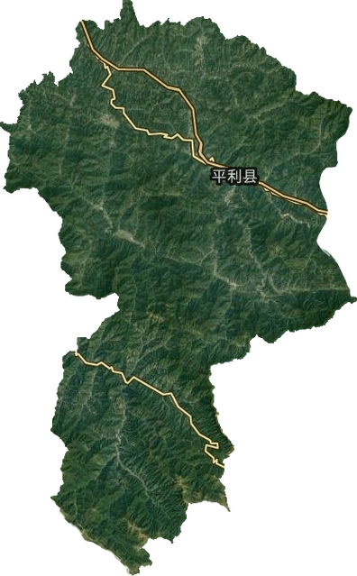 平利县高清卫星地图
