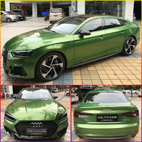 汽车改色膜全车膜车身贴膜改色超亮金属深邃灰钨钢灰烤漆车膜贴纸