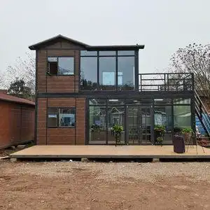 集装箱移动房活动板房集成轻钢小别墅可住人民宿真房屋可定制出口