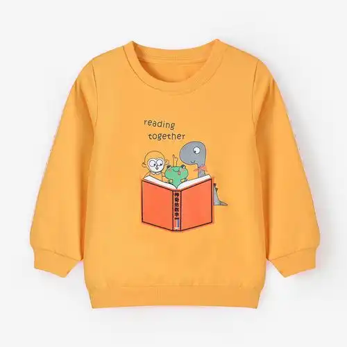 铅笔俱乐部童装2020秋款小童圆领长袖t恤男童纯棉卫衣上衣卡通视频