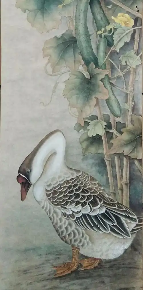 免费课陈松岩教授教您画工笔麻雀811