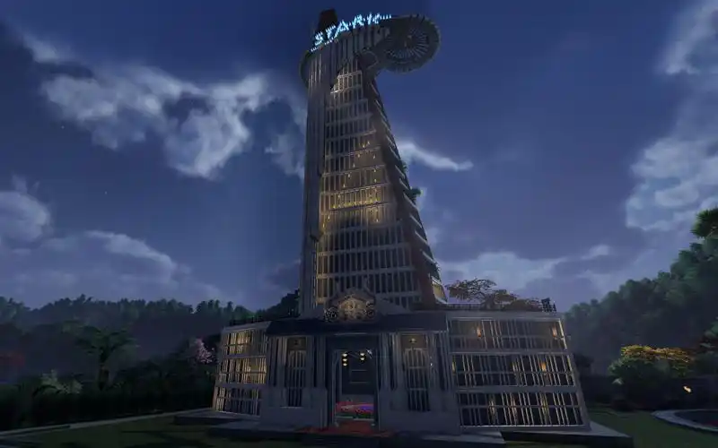 【剑网三家园】致敬经典——《复联一》斯塔克大厦复刻_哔哩哔哩_bili