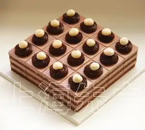 【正品】上海先卓仿真蛋糕模型 塑胶生日模型样品 方形慕斯切块