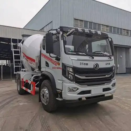 东风华神6方水泥罐车东风华神6方混凝土搅拌车上装采用轻量化高强度