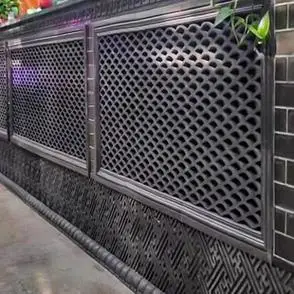 围墙镂空四叶草金钱花八字花装饰瓦仿古窗花瓦青瓦片拼花瓦新中式