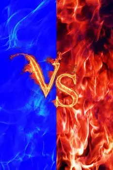 创意简约大气质感火焰决战背景