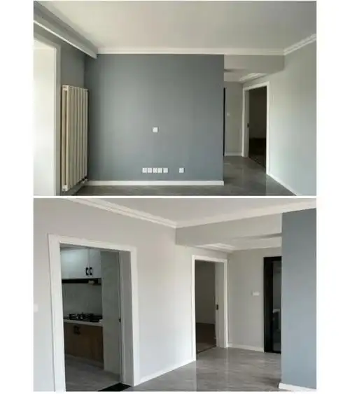 太空漫步加银币色,算是现在比较流行的一种网红色,不会像白色乳胶漆