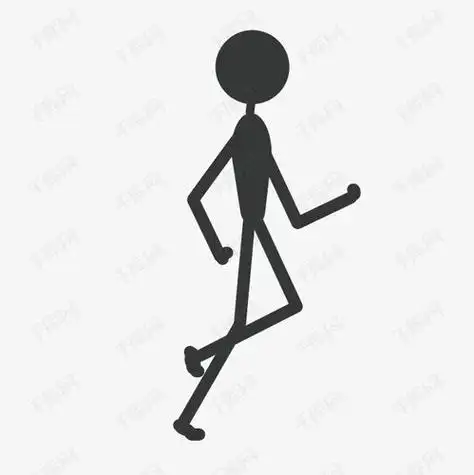 火柴人跑步简笔画 火柴人跑步简笔画图片