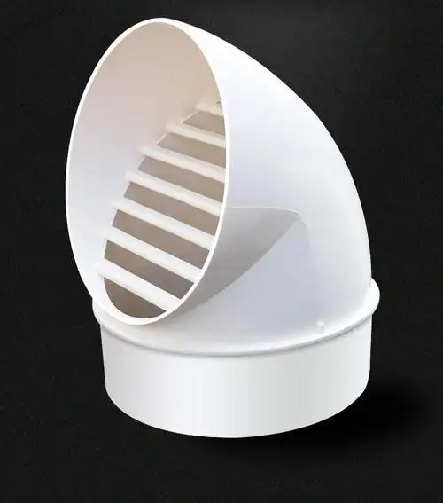 新款pvc风帽外墙防风罩油烟机通风口透气帽排风口出风口排气帽 塑料风