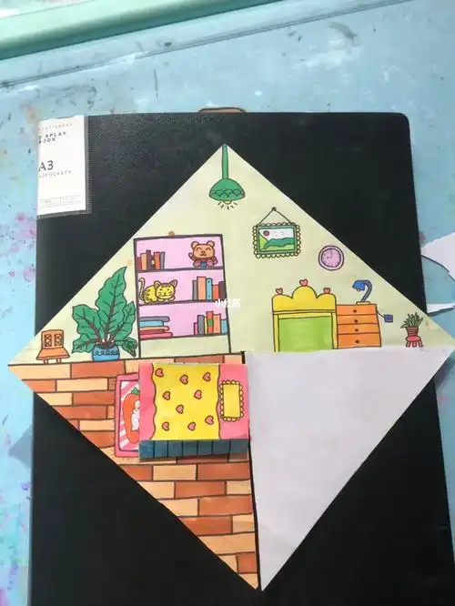 创意儿童画68岁立体画我的房间