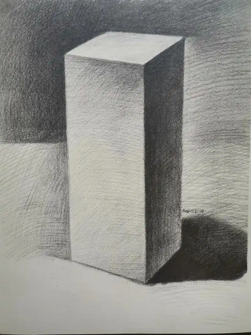 几何体单体——长方体#素描基础入门课程#几何体#四棱柱#一起 - 抖音