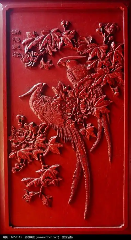 花鸟木雕装饰画