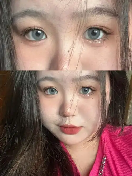 get猫咪眼姐妹06这幅灰绿色眼珠子太清透啦