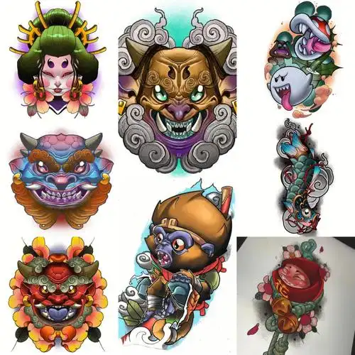 强烈推荐newschool纹身手稿系列