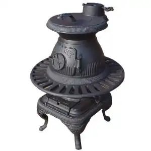 日式铸铁壁炉圆形围炉真火燃木壁炉冬天烧柴禾煤炭取暖炉烤火炉子