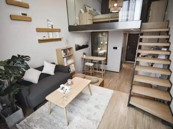 青岛市南团岛金茂湾(三期c2-c3)精装loft套一公寓可月付无中介出租