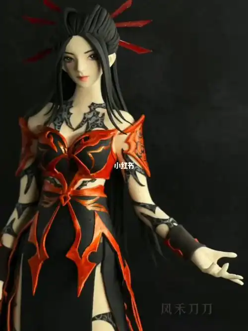 超轻粘土自制手办焰灵姬