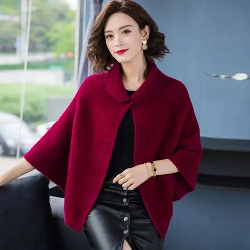 纯羊毛披肩斗篷