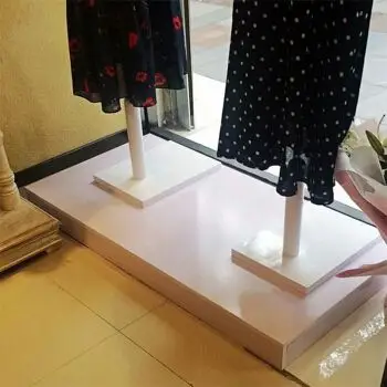 qiuboss优品服装店地台模特展架木质展台橱窗展示台鞋包店展柜流水台