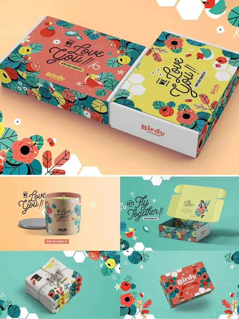 包装设计.插画风格设计,手绘包装设计,包装盒设计#平面设计 - 抖音