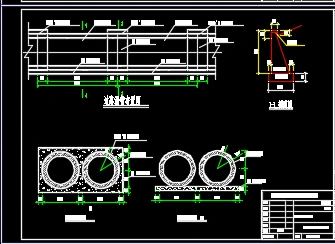 双孔深埋式预制砼管道涵洞设计详图
