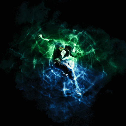 gif animated汉化系列梦幻特效动作之一(能量绽放)