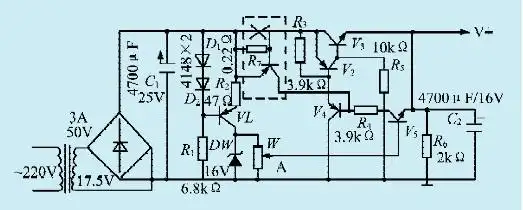 工程师家园 >> 电路图        元器件选择        v1,v4,v6选用1015