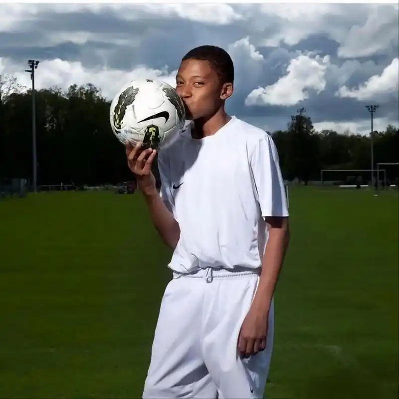 小时候的姆巴佩.