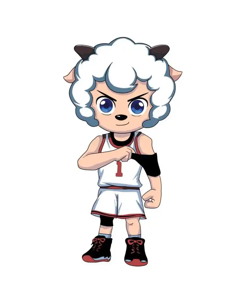 喜羊羊与灰太狼之筐出未来01喜羊羊(含线稿)