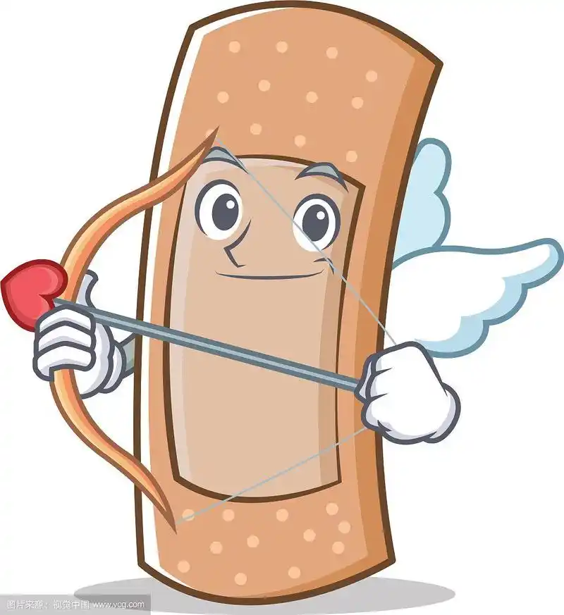 丘比特创可贴人物卡通