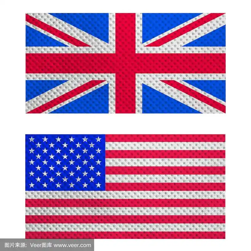 英国和美国国旗