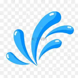 水花四溅落水大浪花漫画表情特效装饰