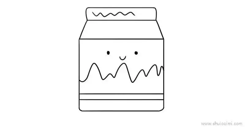 牛奶儿童画怎么画牛奶简笔画好看