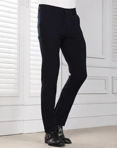 锦纶混纺面料时尚舒适修身版弹力休闲裤