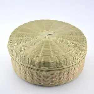 竹编馍筐馒头筐水果篮子手工小竹篮厨房收纳筐果盘菜筐点心篮包邮_不