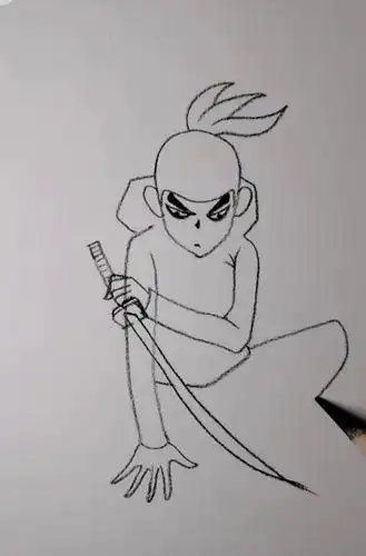 刺客伍六七简笔画刺客伍六七简笔画暗影帅气