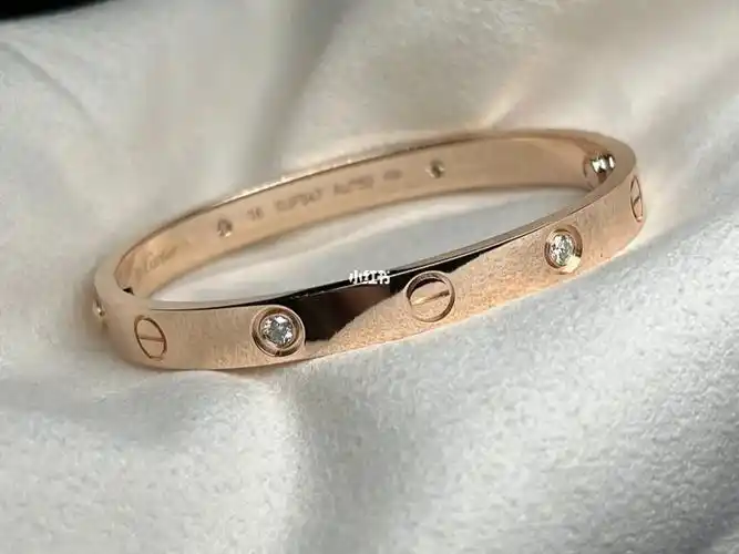 cartier卡地亚宽版四钻手镯一万多定制版