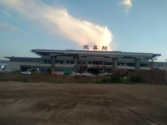 西银高铁年底通车 乾县高铁站建设进度一览