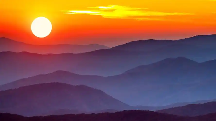 唯美落日余晖图片_超美好看夕阳