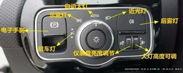 奔驰a级灯光使用方法奔驰a级灯光开关图解说明