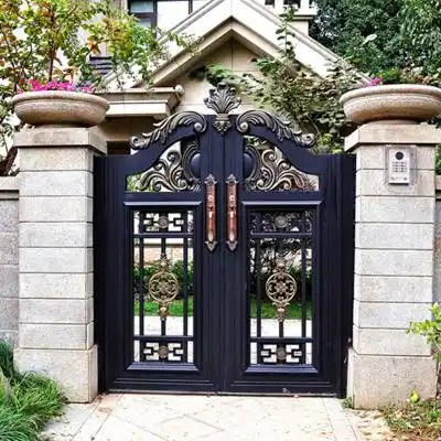 厂家定制 新中式别墅进户门 别墅院子大门