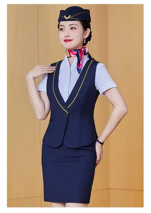 南航空姐制服职业装女套装酒店前台气质珠宝店工作服空乘面试服装
