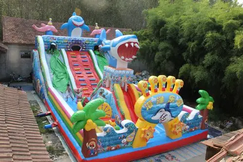 海底世界充气大滑梯充气城堡组合儿童大型充气城堡大滑梯乐园