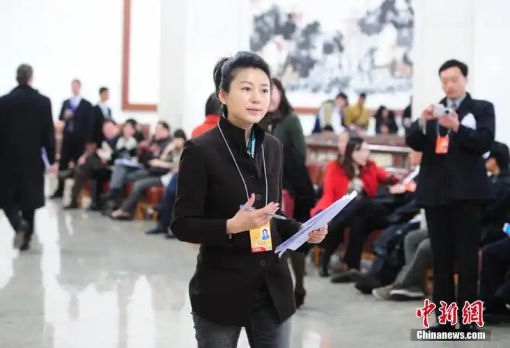 全国人大会议开幕王小丫人民大会堂内采访